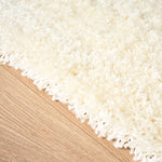 Cream Thick Shaggy Rug - California - Bargainia.com - 