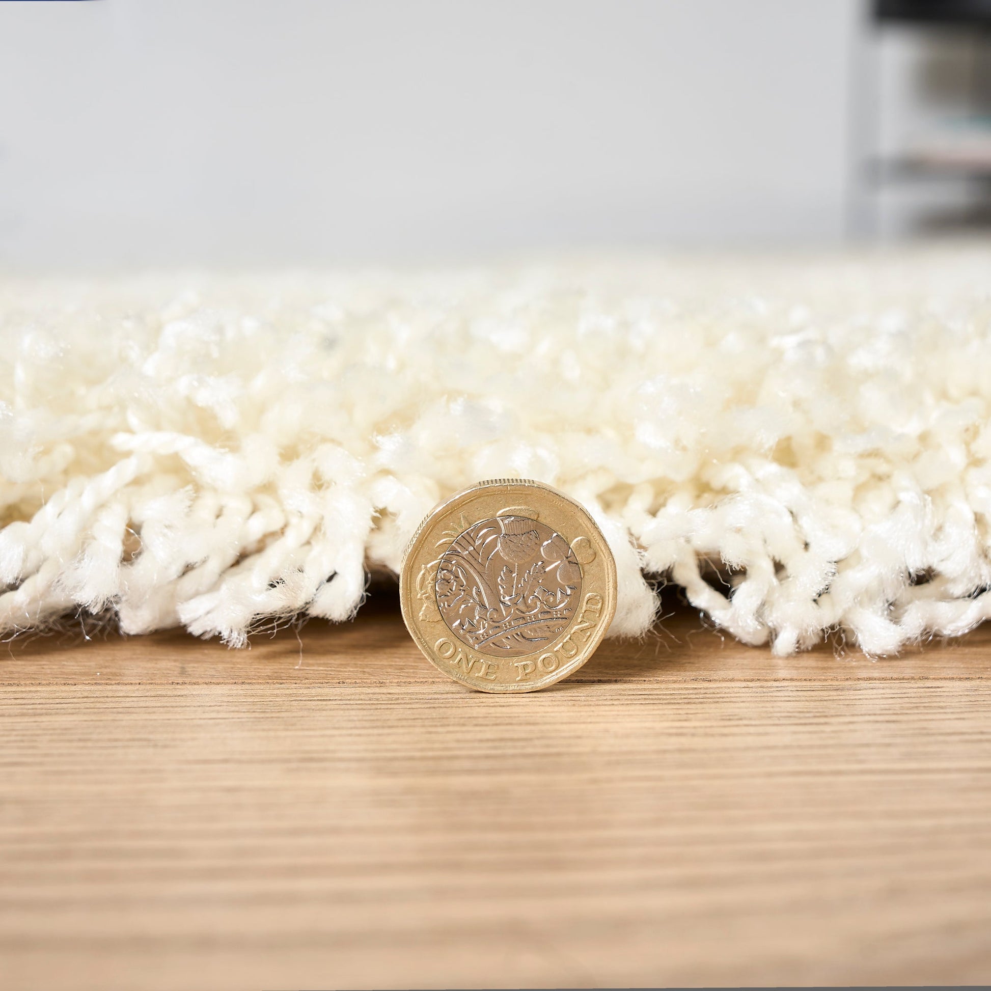 Cream Thick Shaggy Rug - California Rugs Rug Masters