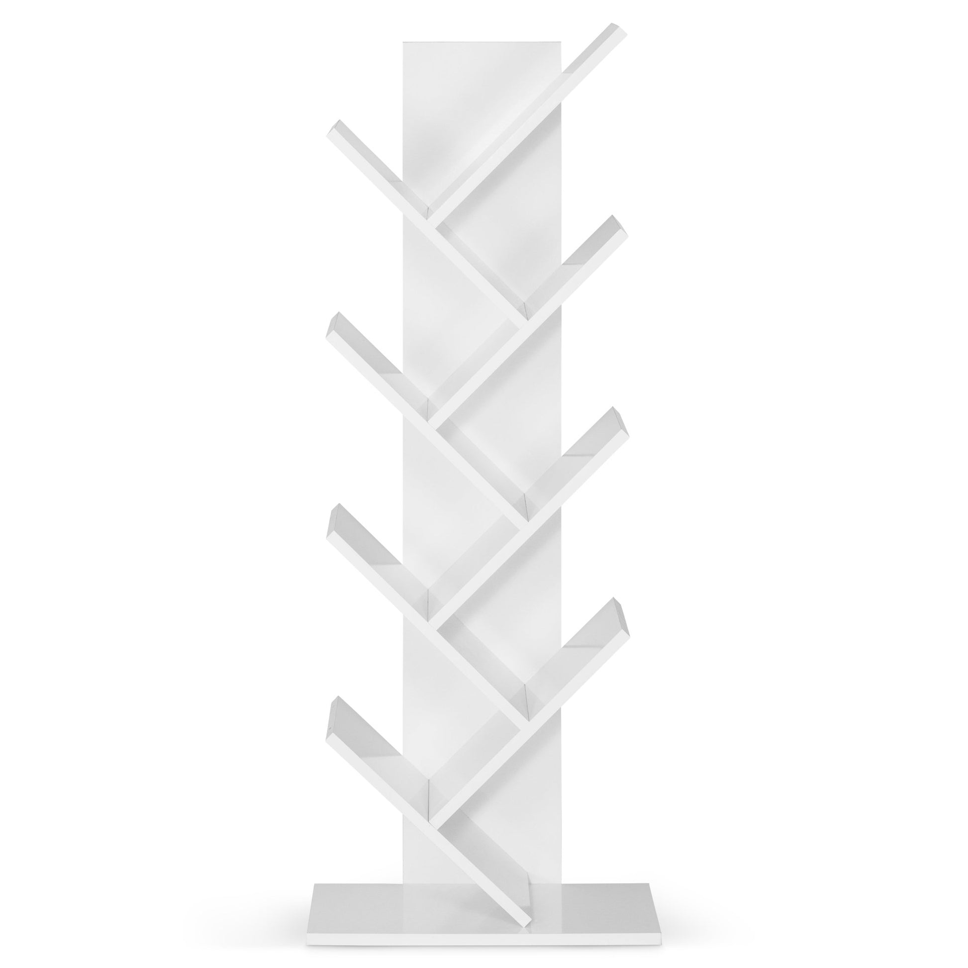 Criss Cross Tree Book Shelf - White Shelving Clearance
