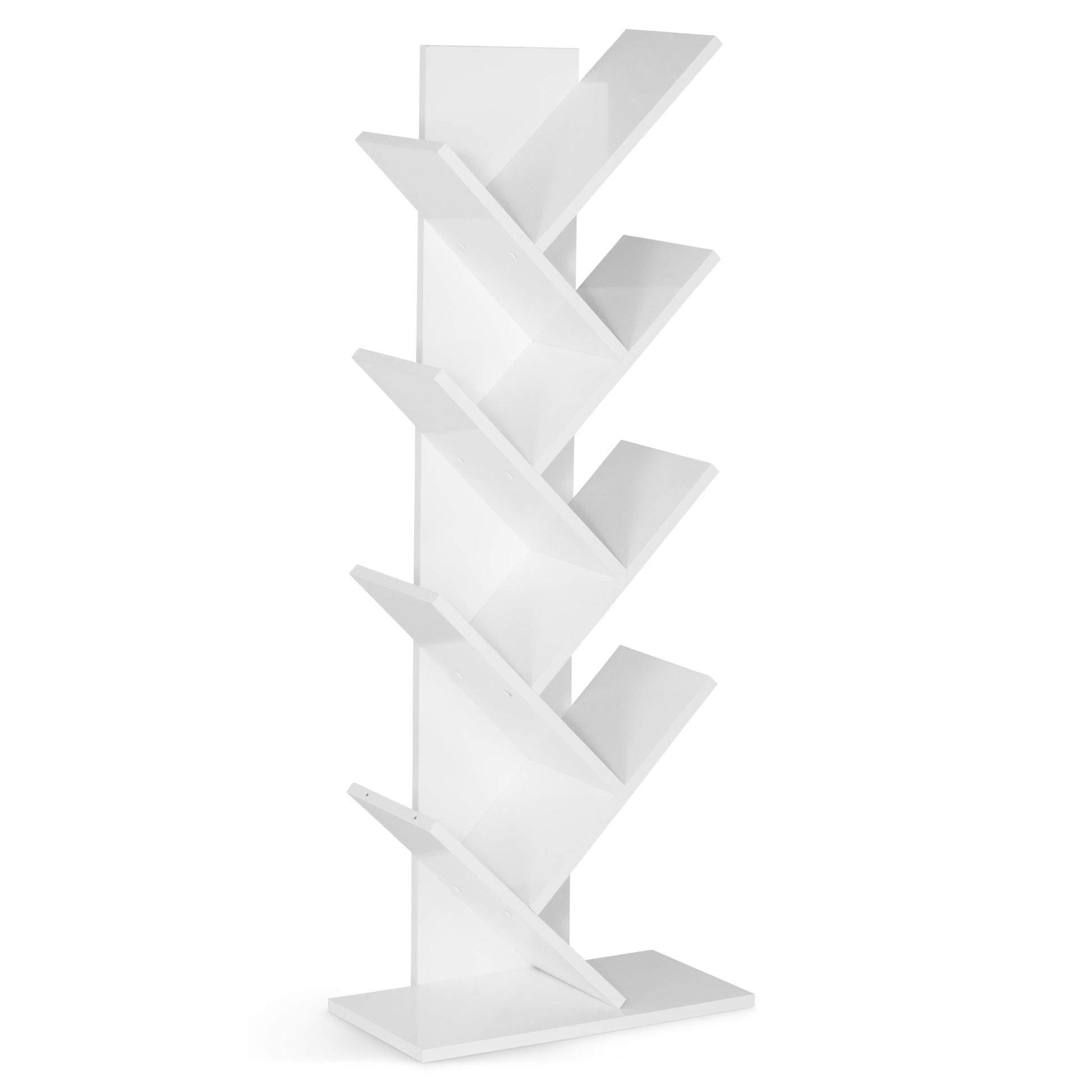 Criss Cross Tree Book Shelf - White Shelving Clearance