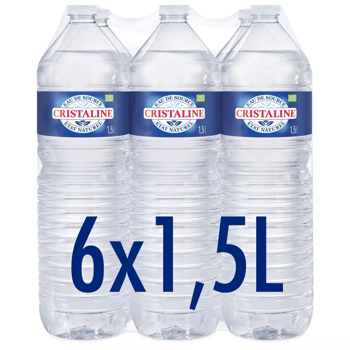 Cristaline Natural Mineral Still Water 6 x 1.5L - Bargainia.com - 3274080005003