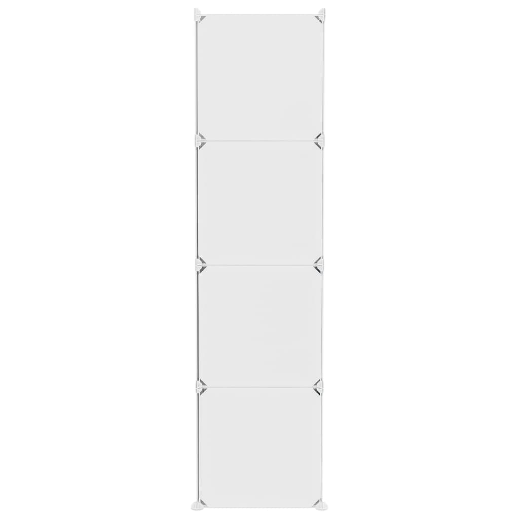 Cube Storage Cabinet for Kids with 10 Cubes White PP - Bargainia.com - 