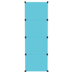 Cube Storage Cabinet for Kids with 12 Cubes Blue PP - Bargainia.com - 