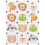 Cube Storage Cabinet for Kids with 12 Cubes Pink PP - Bargainia.com - 