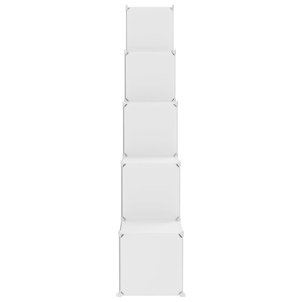 Cube Storage Cabinet for Kids with 15 Cubes White PP - Bargainia.com - 