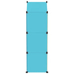 Cube Storage Cabinet for Kids with 8 Cubes Blue PP - Bargainia.com - 