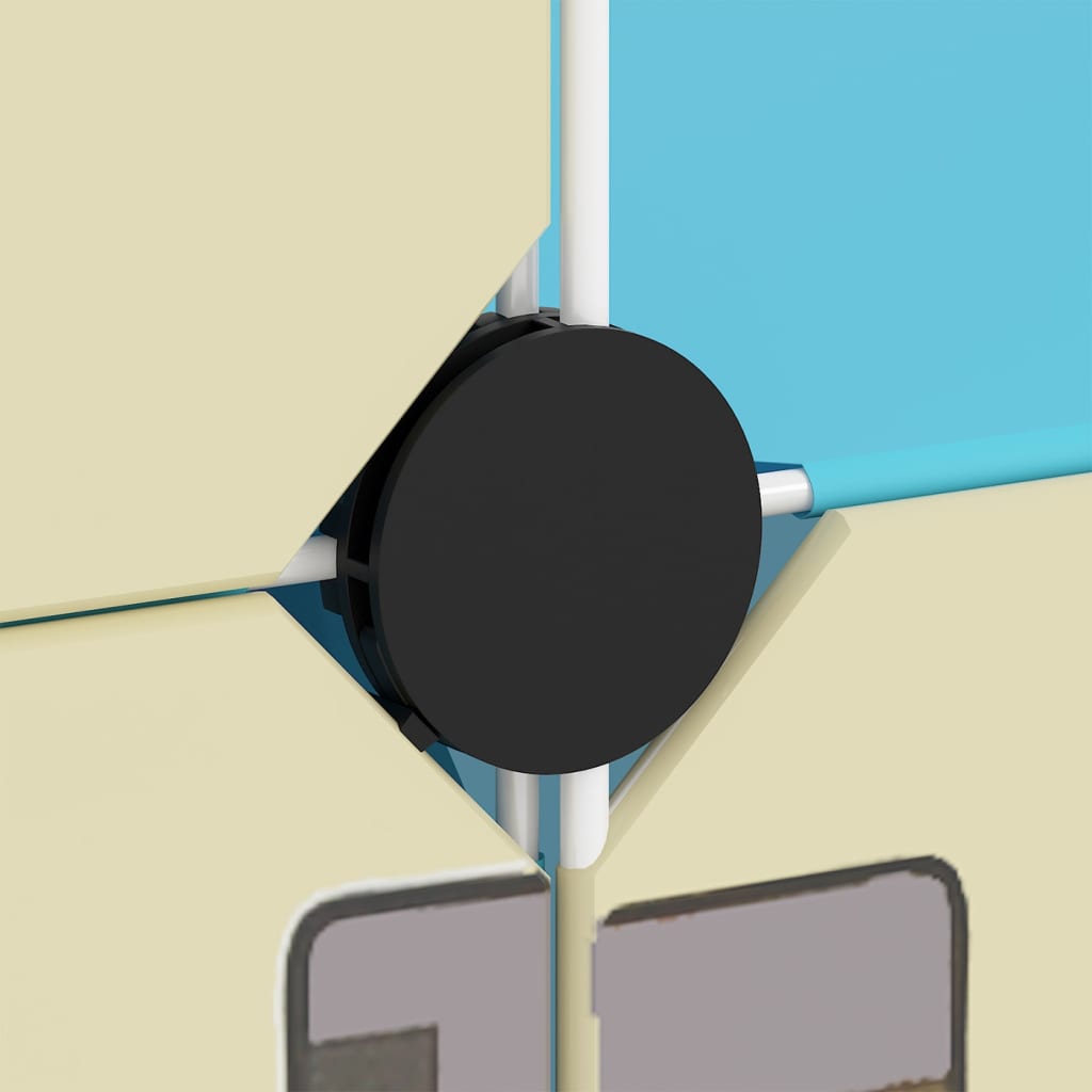 Cube Storage Cabinet for Kids with 8 Cubes Blue PP - Bargainia.com - 