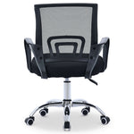 Curve Office Chair Black Modern Ergonomic With Swivel Wheels - Bargainia.com - 5056536118844