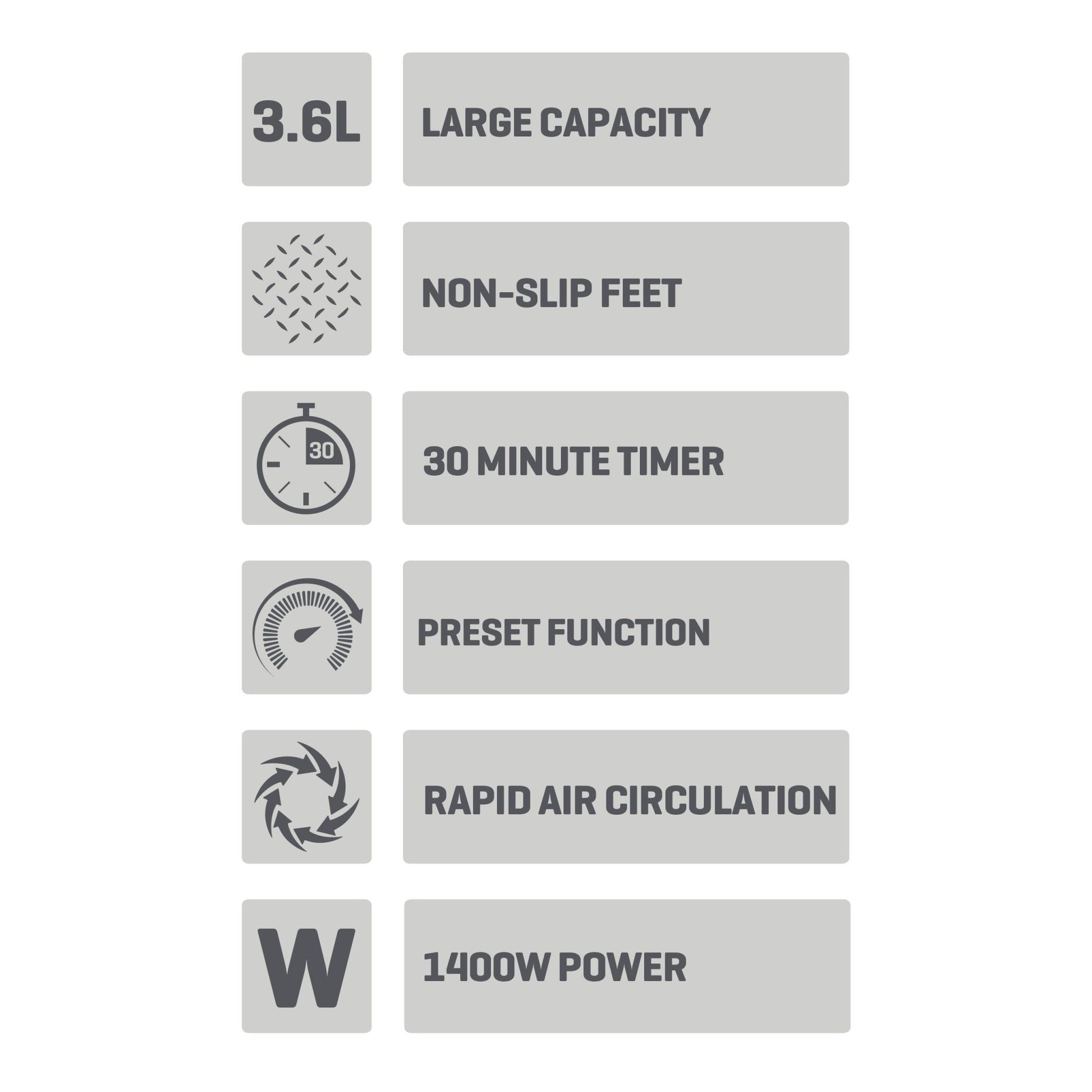 Daewoo 3.6L Digital Air Fryer Clearance