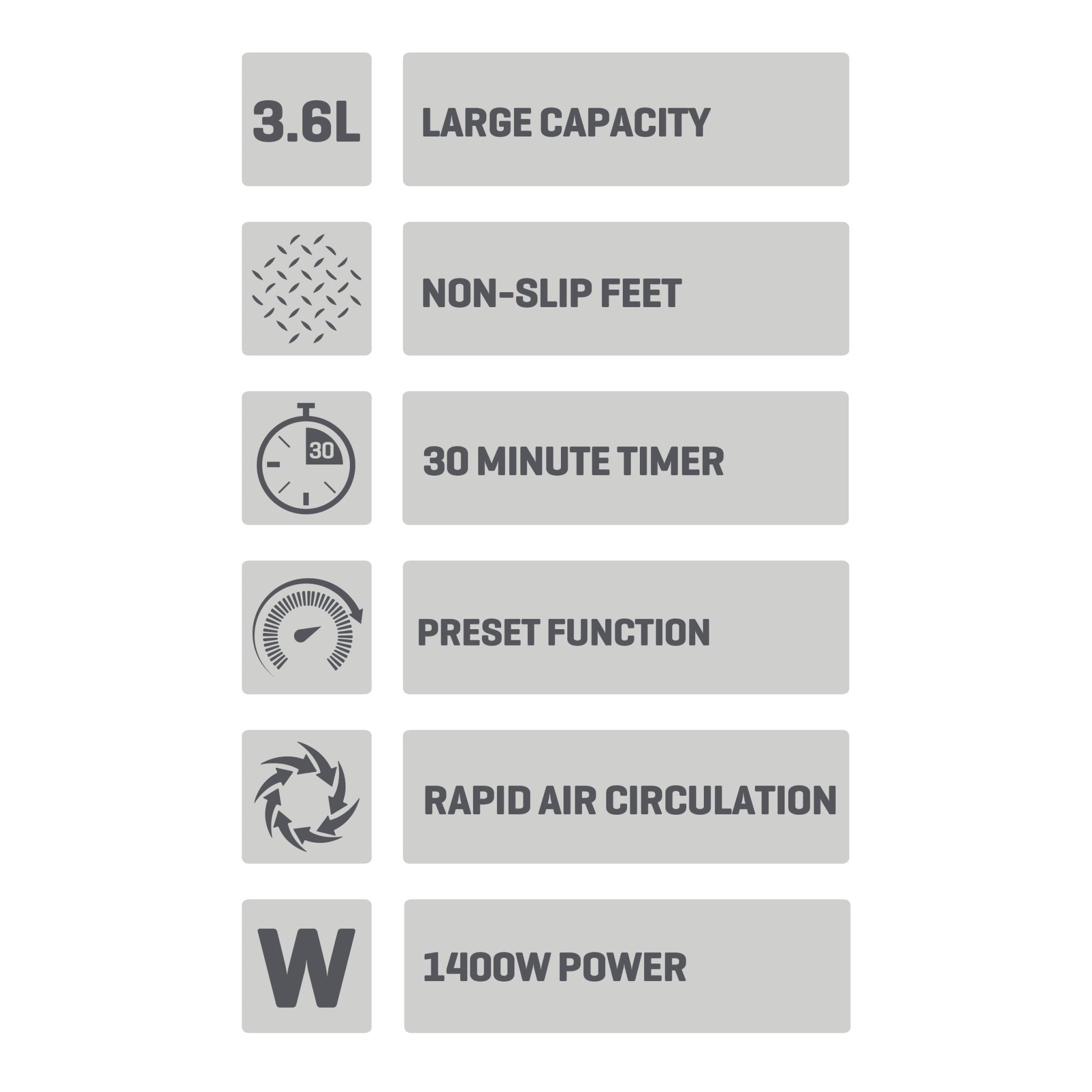 Daewoo 3.6L Digital Air Fryer Clearance