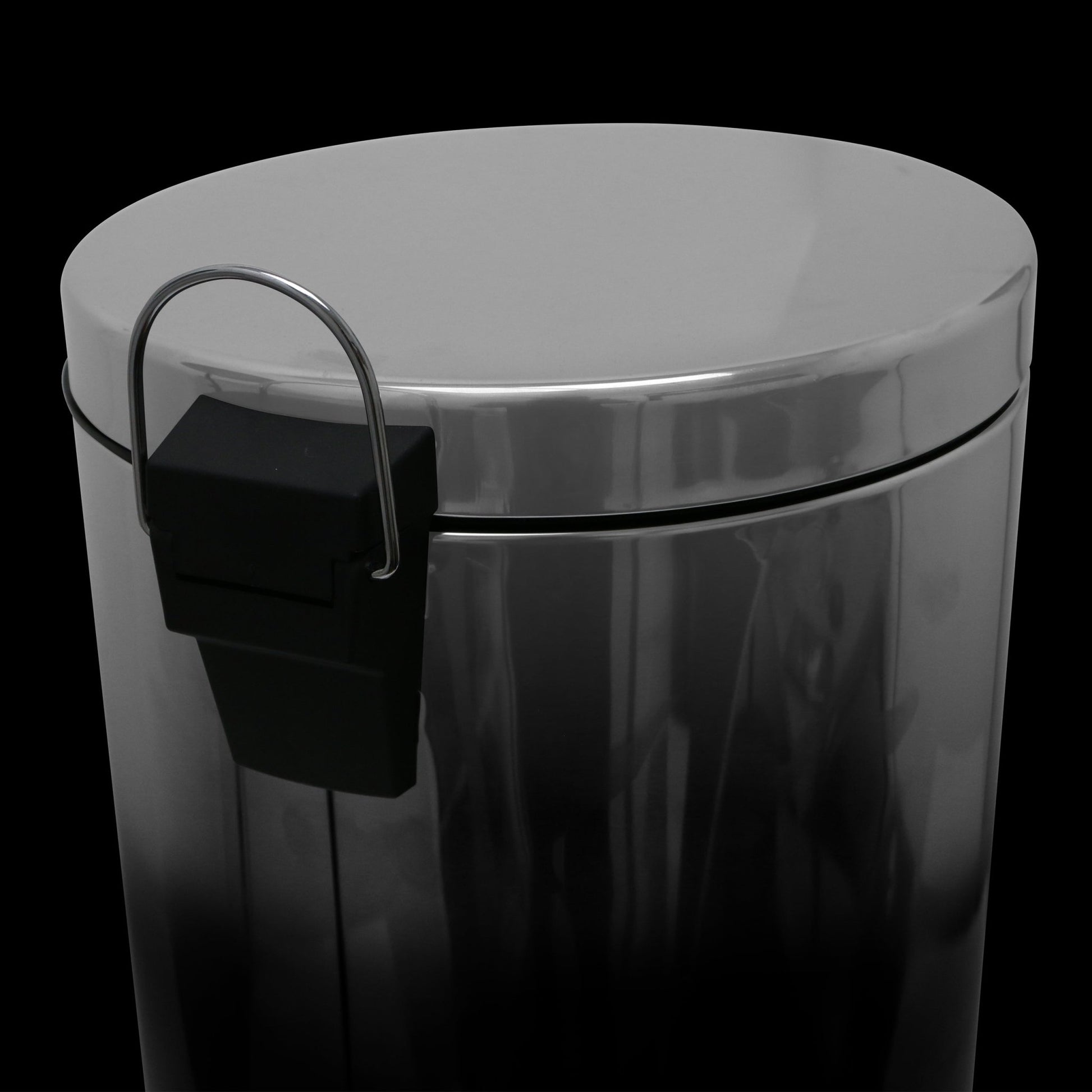 Daewoo Callisto Chrome & Black Pedal Bin - 20L Bins Clearance