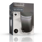 Daewoo Callisto Chrome & Black Pedal Bin - 20L - Bargainia.com - 