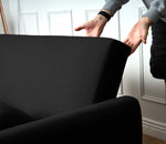 Dahlia Black Two Seater Pull Out Sofa Bed - Convertible Sleeper Sofa Sofas Bargainia