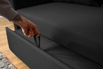 Dahlia Black Two Seater Pull Out Sofa Bed - Convertible Sleeper Sofa Sofas Bargainia