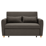 Dahlia Brown 2 Seater Pull Out Sofa Bed - Convertible Sleeper Sofa - Bargainia.com - 