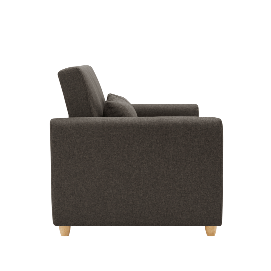 Dahlia Brown 2 Seater Pull Out Sofa Bed - Convertible Sleeper Sofa Sofas Bargainia