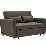 Dahlia Brown 2 Seater Pull Out Sofa Bed - Convertible Sleeper Sofa - Bargainia.com - 