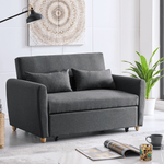 Dahlia Grey Two Seater Pull Out Sofa Bed  - Convertible Sleeper Sofa Sofas Bargainia