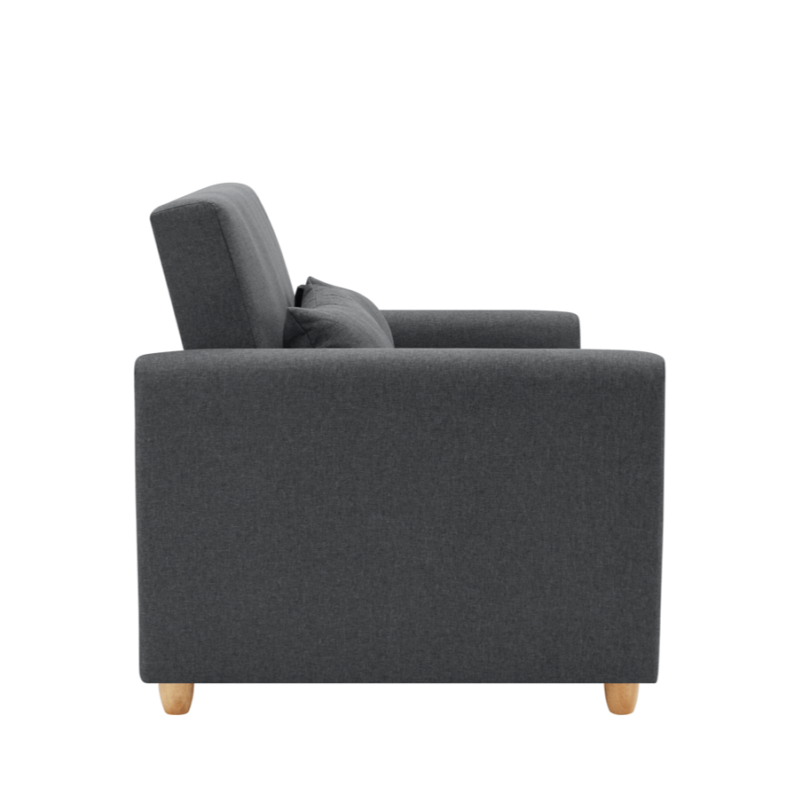 Dahlia Grey Two Seater Pull Out Sofa Bed  - Convertible Sleeper Sofa Sofas Bargainia