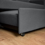 Dahlia Grey Two Seater Pull Out Sofa Bed  - Convertible Sleeper Sofa Sofas Bargainia