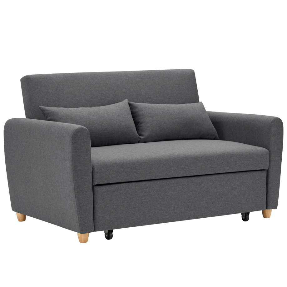 Dahlia Grey Two Seater Pull Out Sofa Bed  - Convertible Sleeper Sofa Sofas Bargainia