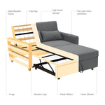 Dahlia Grey Two Seater Pull Out Sofa Bed  - Convertible Sleeper Sofa Sofas Bargainia