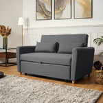 Dahlia Grey Two Seater Pull Out Sofa Bed  - Convertible Sleeper Sofa Sofas Bargainia