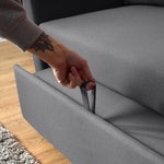 Dahlia Grey Two Seater Pull Out Sofa Bed  - Convertible Sleeper Sofa Sofas Bargainia