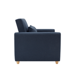 Dahlia Navy Blue Two Seater Pull Out Sofa Bed - Convertible Sleeper Sofa Bargainia
