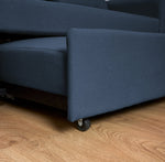 Dahlia Navy Blue Two Seater Pull Out Sofa Bed - Convertible Sleeper Sofa Bargainia