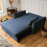 Dahlia Navy Blue Two Seater Pull Out Sofa Bed - Convertible Sleeper Sofa Bargainia
