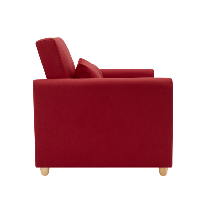 Dahlia Red 2 Seater Pull Out Sofa Bed - Convertible Sleeper Sofa Sofas Bargainia