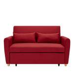 Dahlia Red 2 Seater Pull Out Sofa Bed - Convertible Sleeper Sofa - Bargainia.com - 