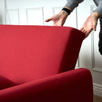 Dahlia Red 2 Seater Pull Out Sofa Bed - Convertible Sleeper Sofa - Bargainia.com - 