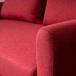 Dahlia Red 2 Seater Pull Out Sofa Bed - Convertible Sleeper Sofa - Bargainia.com - 