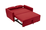 Dahlia Red 2 Seater Pull Out Sofa Bed - Convertible Sleeper Sofa - Bargainia.com - 