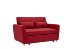 Dahlia Red 2 Seater Pull Out Sofa Bed - Convertible Sleeper Sofa - Bargainia.com - 