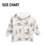 OLIVIA ROCCO Daisy Dreamer Kids Hoodie Blanket Safari Sloth Wearable Sweatshirt for Cosy Home Layering