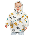 OLIVIA ROCCO Daisy Dreamer Kids Hoodie Blanket Safari Sloth Wearable Sweatshirt for Cosy Home Layering