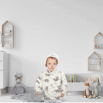 OLIVIA ROCCO Daisy Dreamer Kids Hoodie Blanket Safari Sloth Wearable Sweatshirt for Cosy Home Layering