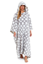 OLIVIA ROCCO Oversized Hooded Fleece Poncho Blanket Stars Polka Dots Easy Care for Cosy Home Layering
