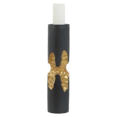Daito Large Black and Gold Finish Candle Holder - Bargainia.com - 5018705995595