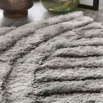 Dallas Silver Grey Shaggy Rug - Bargainia.com - 