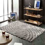 Dallas Silver Grey Shaggy Rug - Bargainia.com - 5026134516946 - DALLAS_CHARCL_080X150