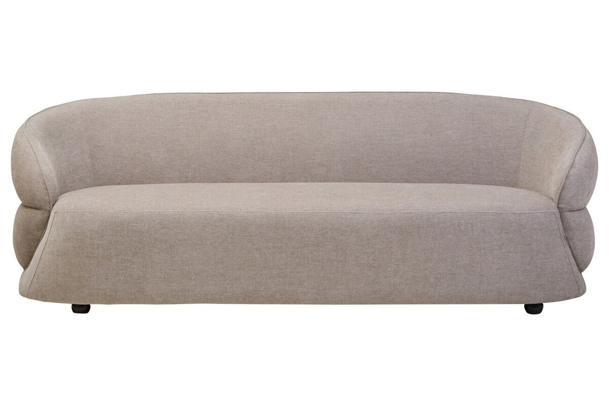 Daphne Taupe Chenille Three Seater Sofa - Bargainia.com - 