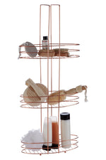 Dara 3 Tier Copper Plated Storage Rack - Bargainia.com - 5018705437248