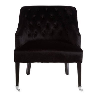 Darwin Black Velvet Chair - Bargainia.com - 5018705379203