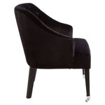 Darwin Black Velvet Chair - Bargainia.com - 5018705379203