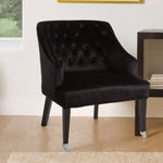 Darwin Black Velvet Chair - Bargainia.com - 5018705379203