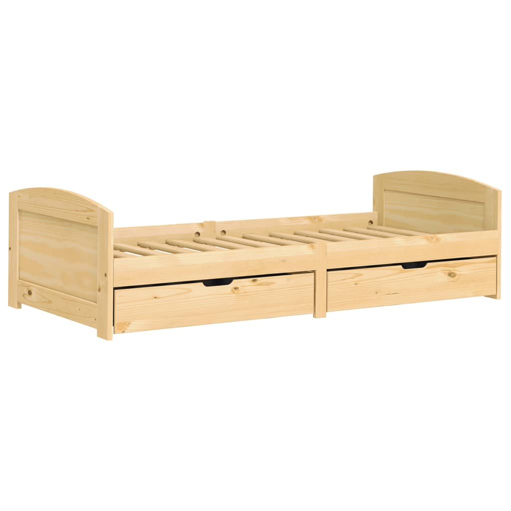 Day Bed with 2 Drawers without Mattress "IRUN" 90x200 cm - Bargainia.com - 